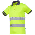 High Visibility Short Sleeve Work Shirt Yellow